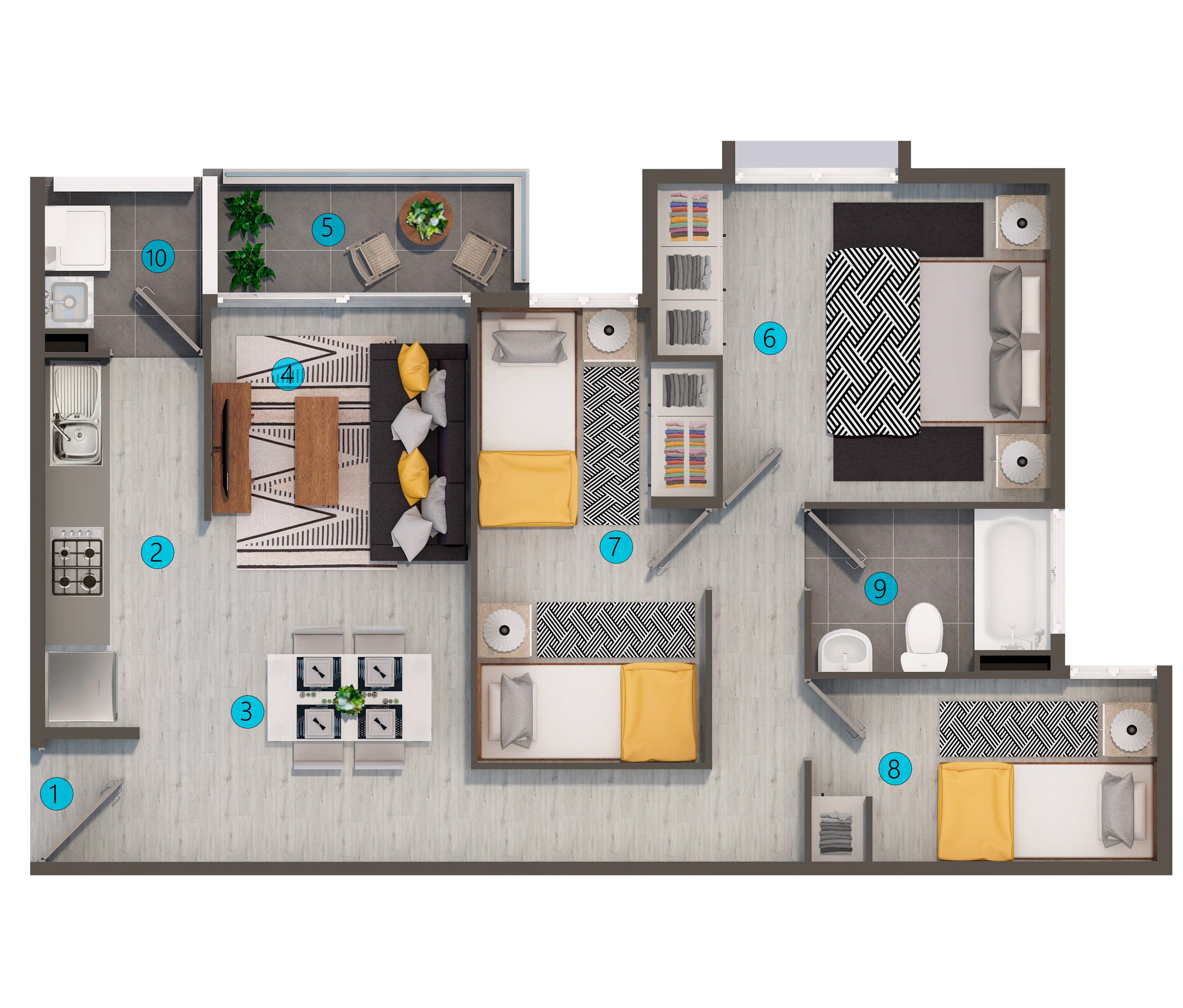 Departamento Alerce (3A)