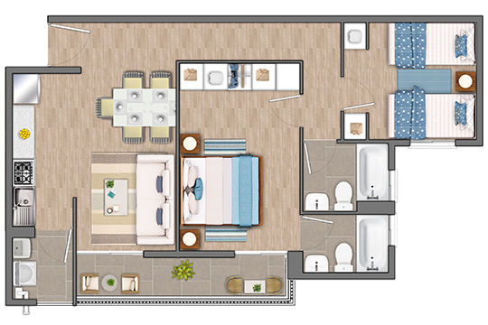 Departamento Tipo A3