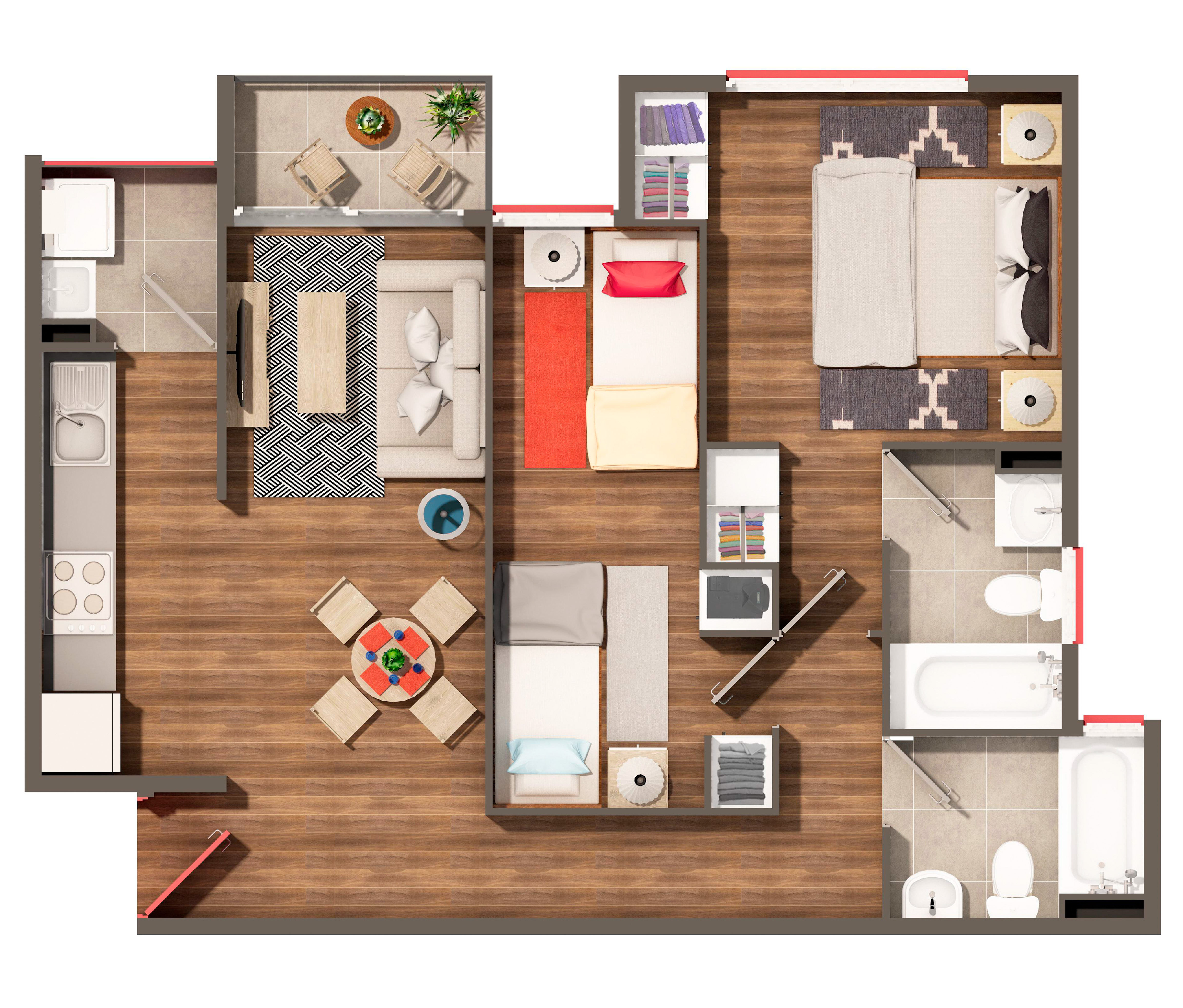 Departamento Chilco (2-B)